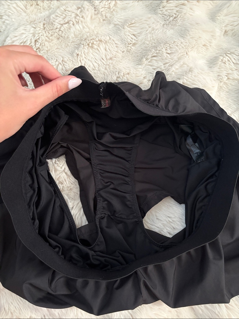 FreePeople Balck athletic shorts with ruffle - Picture 8 of 8